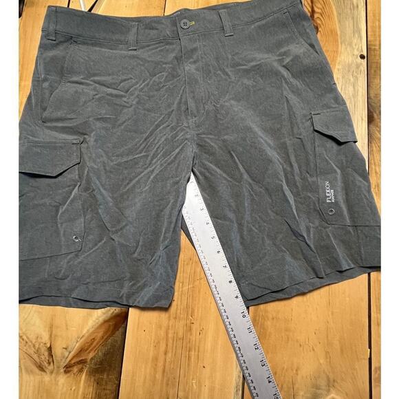 Eddie Bauer Flexion Amphib Shorts Men's 38 grey Zip Pocket Outdoor Cargo - Picture 6 of 6